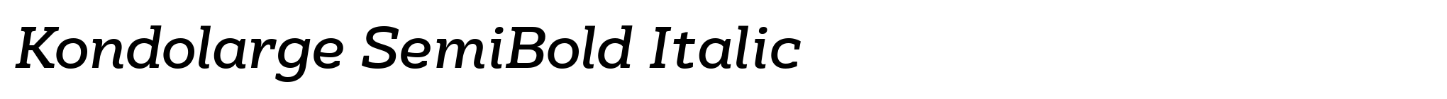 Kondolarge SemiBold Italic image